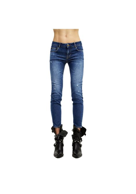 BLU SKINNY DESTROY JEANS ANIYE BY | Trousers | 18138601070